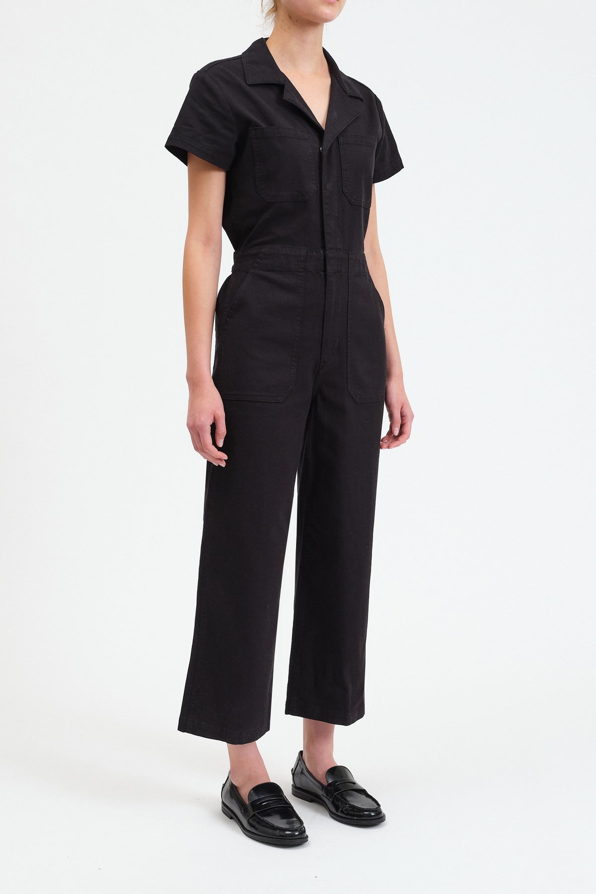 Maverick Wide Leg Jumpsuit in Pitch