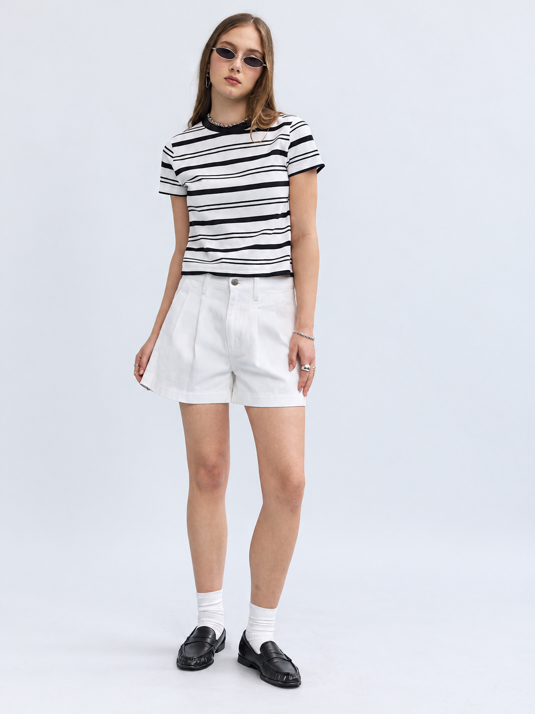Coronado Pleated Short in Lamb