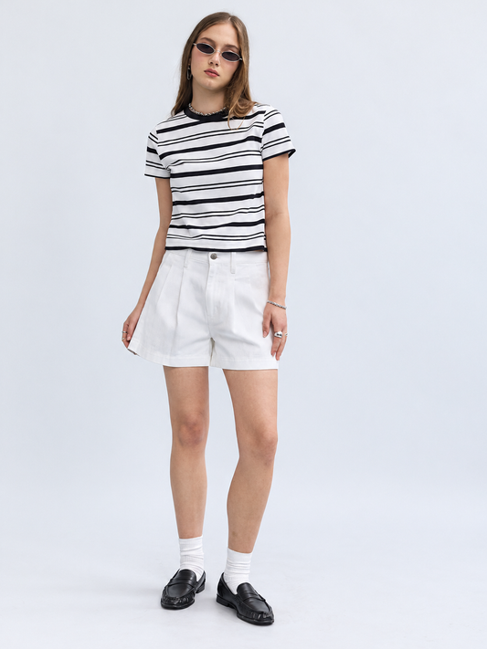 Coronado Pleated Short in Lamb