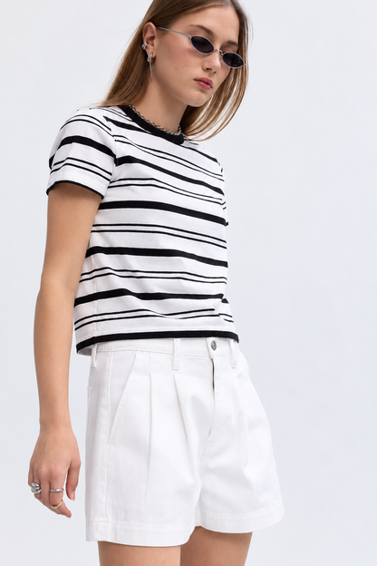 Coronado Pleated Short in Lamb