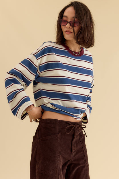 Salinas Easy Long Sleeve - Cove Stripe