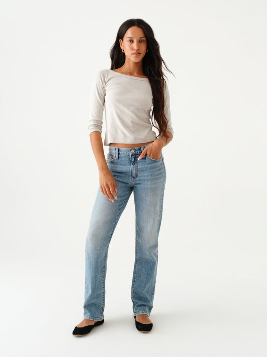 Rebel Mid Rise Slim Straight in On Repeat