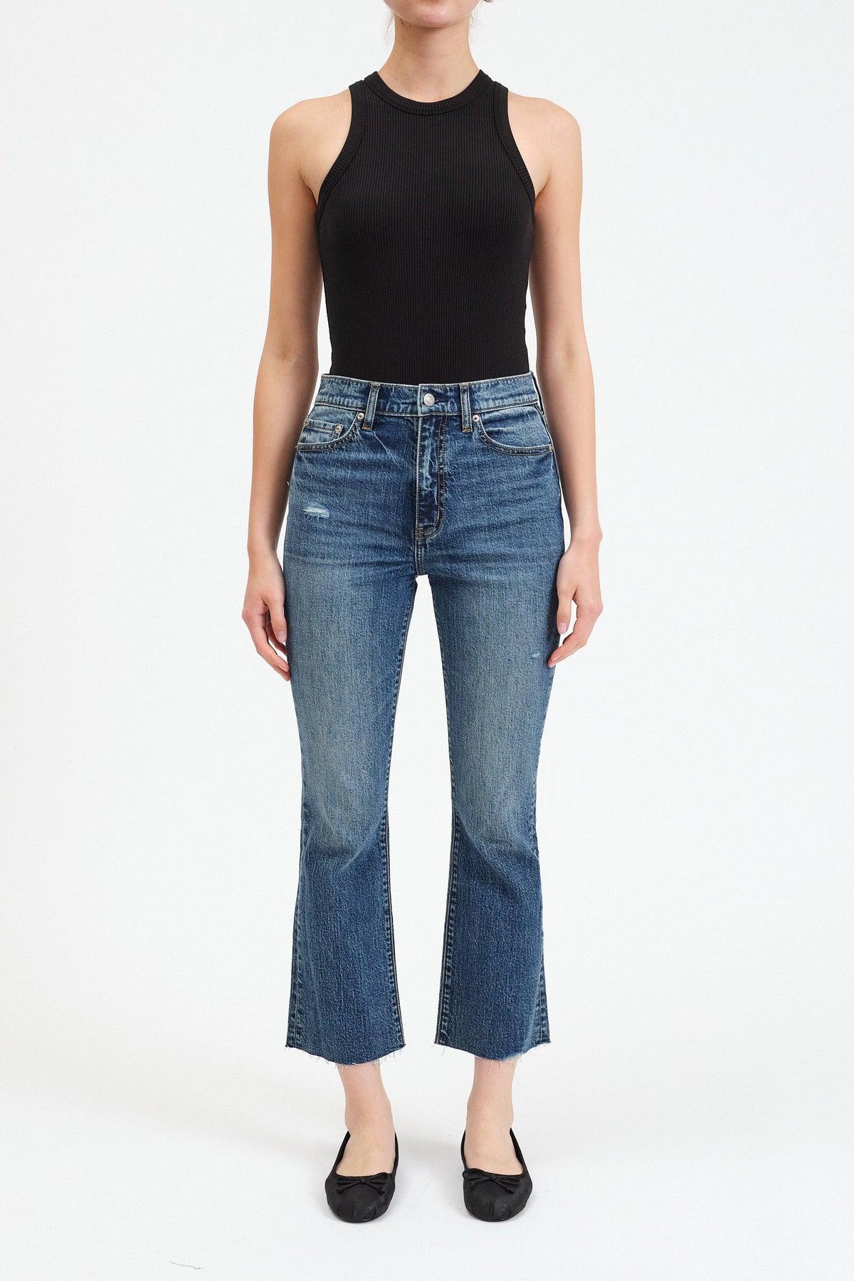 Shy Girl Crop Flare in Socialite Vintage