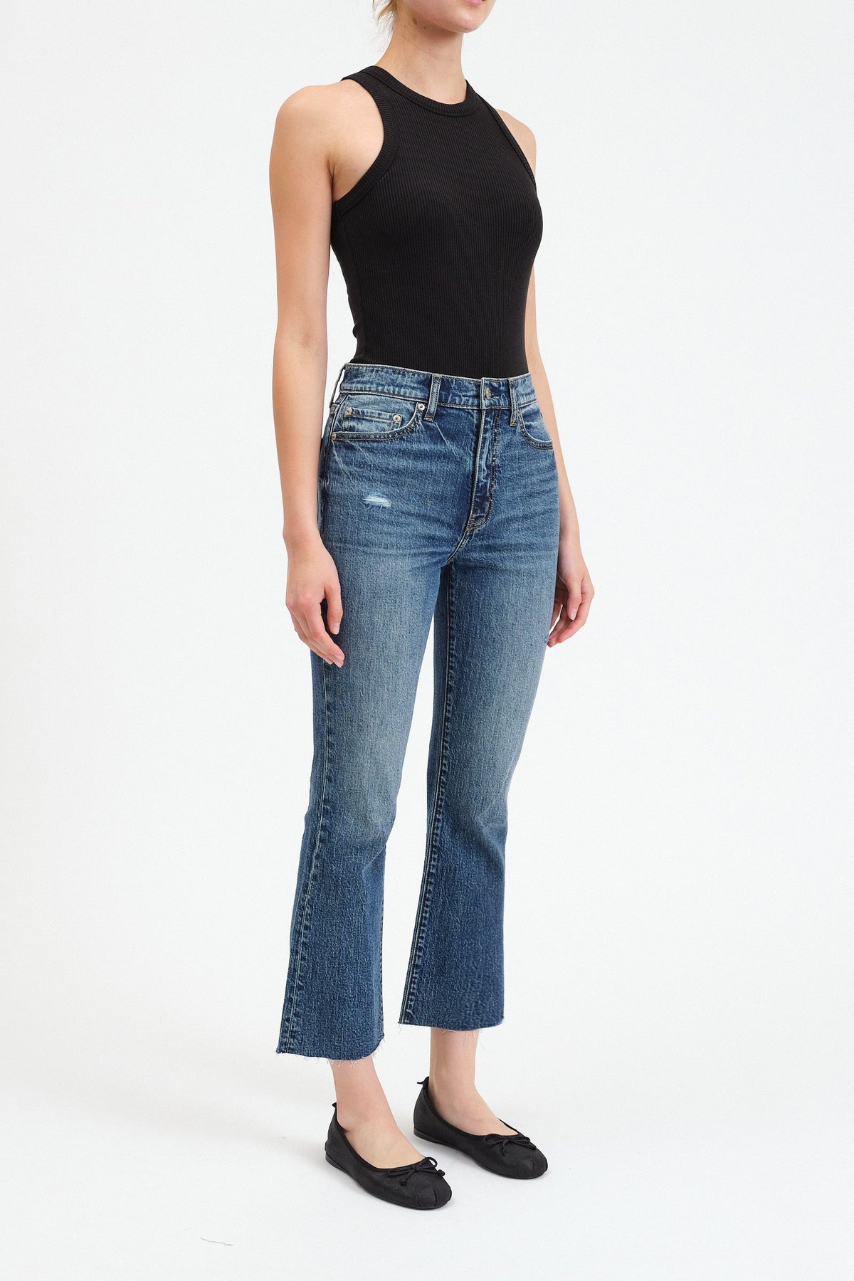 Shy Girl Crop Flare in Socialite Vintage