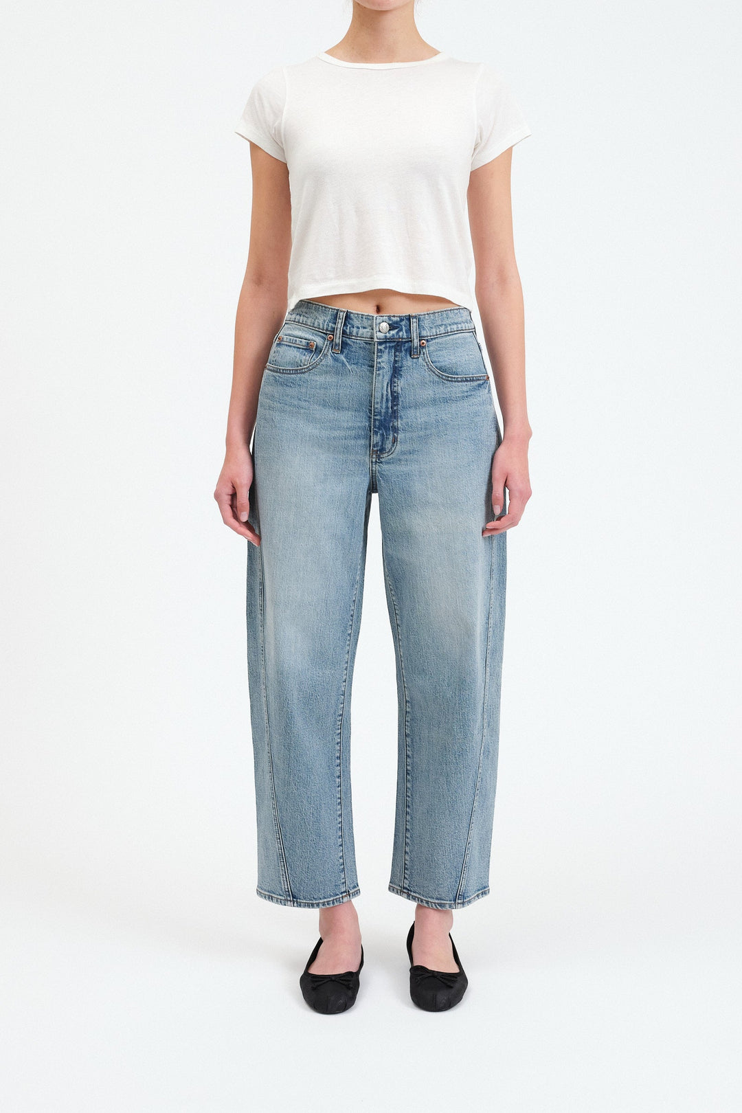 WESTWARD BARREL LEG DENIM  (LEOPARD) main image 1
