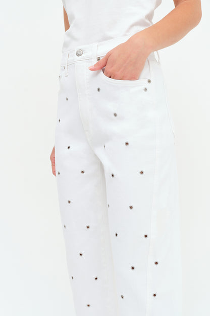 Westward High Rise Barrel Leg in Lamb