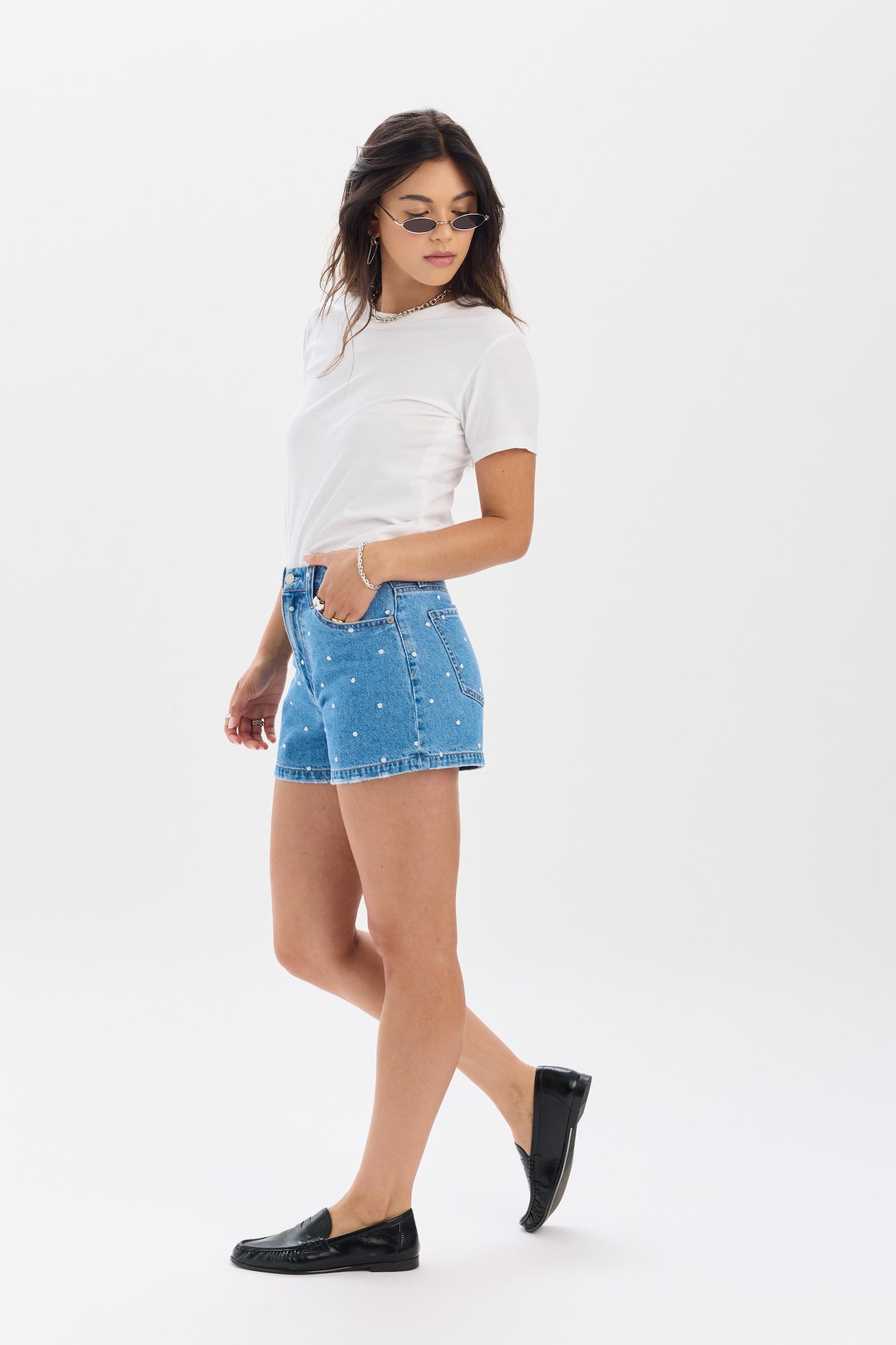 The Knockout High Rise Short in Full Circle – Daze Denim