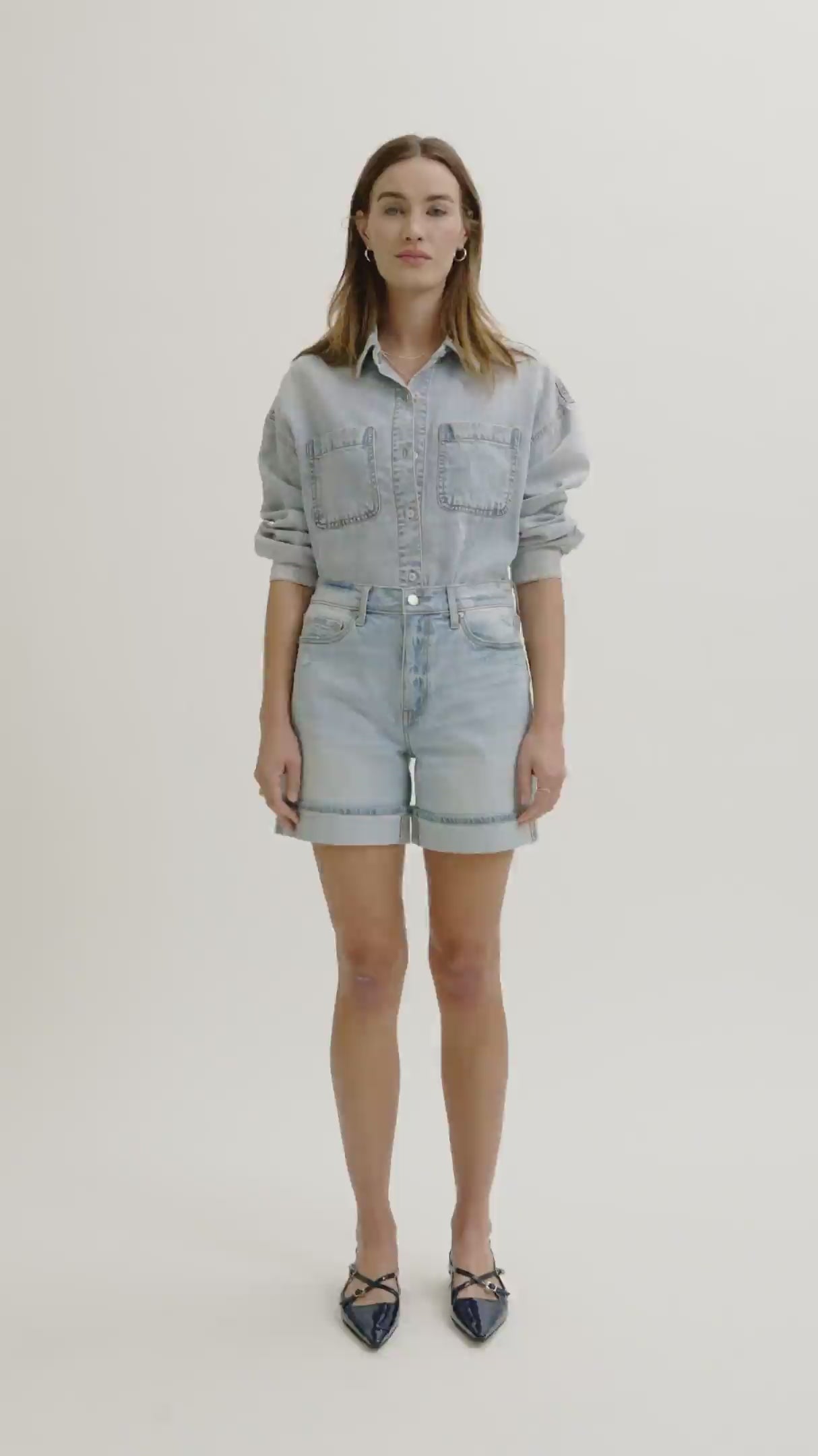 Easy Rider Mid Rise Short in Dew Drop – Daze Denim