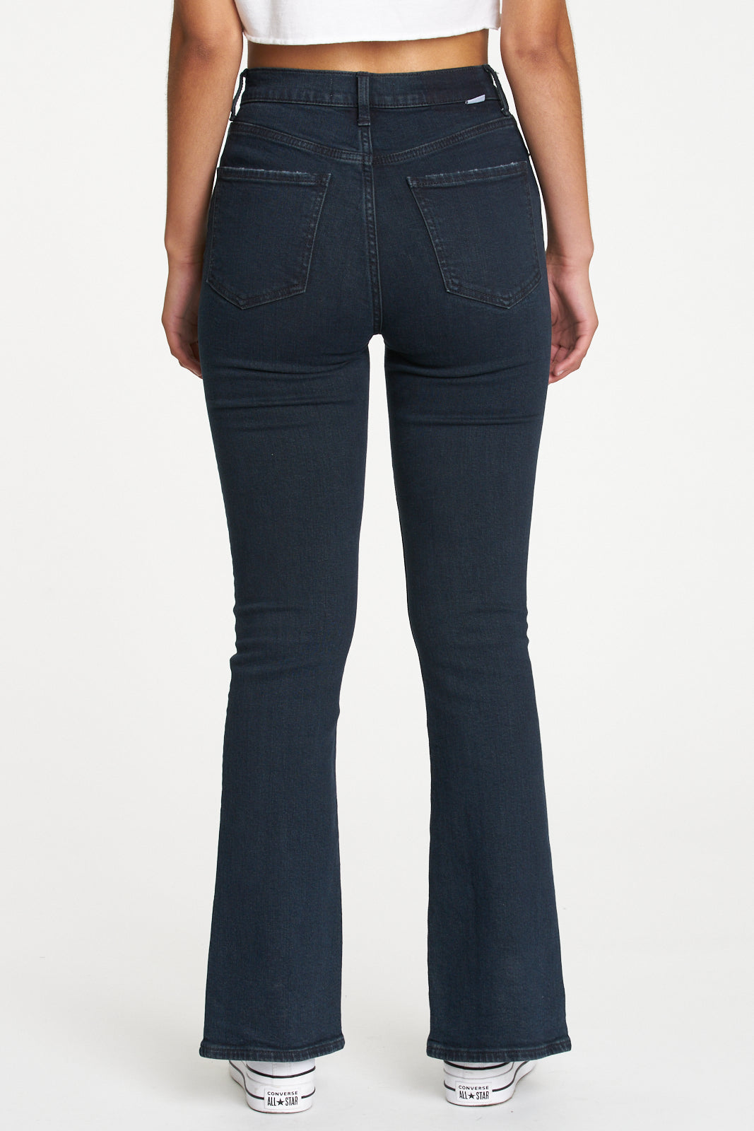 Topshop low-rise bootcut Jamie jeans in black